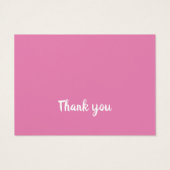 Roze otomi het is een meisje dank je visitekaartje (Achterkant)