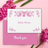 Roze otomi het is een meisje dank je visitekaartje