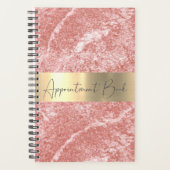 Roze oud oud weekblad planner afspraak (Voorkant)