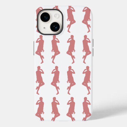 Roze oude modder GoGo Girls Case-Mate iPhone Case (Achterkant)