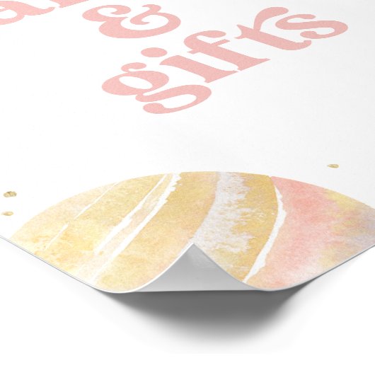 Roze Outer Space Girl Verjaardagskaarten en gesche Poster (Hoek)