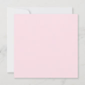 Roze ovale babyschoeisel kaart (Achterkant)