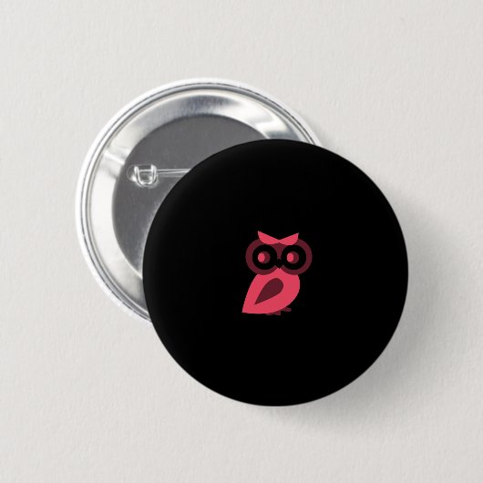 Roze ovale Button (Voorkant /achterkant)