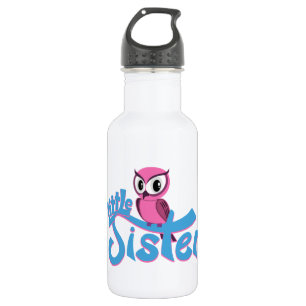Roze ovale kleine zuster waterfles