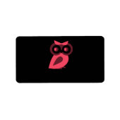 Roze ovale labels (Voorkant)