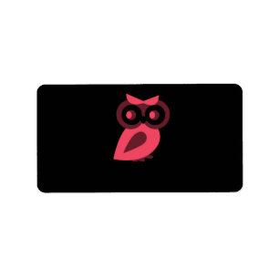Roze ovale labels
