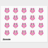 Roze ovale ontwerpen — Giften Hart Sticker (Vel)