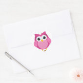 Roze ovale ontwerpen — Giften Hart Sticker (Envelop)