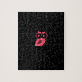 Roze ovale puzzle legpuzzel