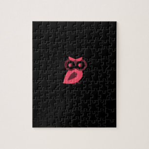 Roze ovale puzzle legpuzzel