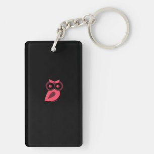 Roze ovale Sleutelhanger