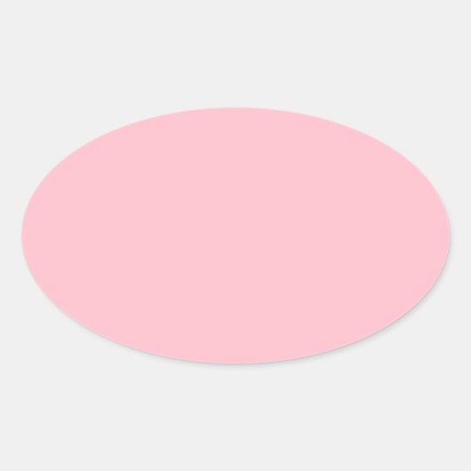 Roze Ovale Sticker (Voorkant)