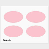 Roze Ovale Sticker (Vel)