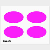 Roze Ovale Sticker (Vel)