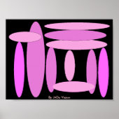Roze ovalen poster (Voorkant)