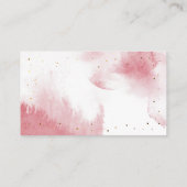 Roze over het Baby shower van de maan Informatiekaartje (Achterkant)