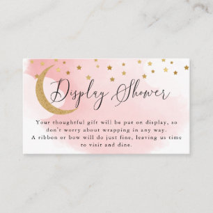 Roze Over The Moon Display Shower Kaart