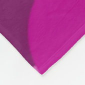 Roze overlappend cirkelpatroon fleece deken (Hoek)