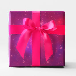 Roze Overlay Melkwegstelsel Cluster Cadeaupapier