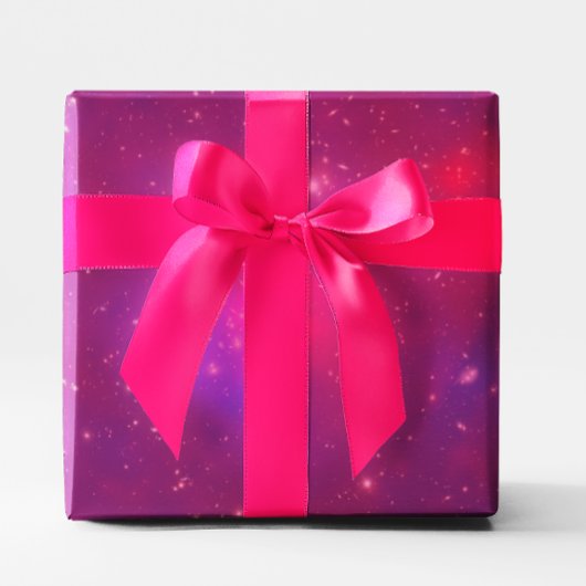 Roze Overlay Melkwegstelsel Cluster Cadeaupapier