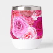 Roze Oversized Bloemen Bloemen Collage (Achterkant)