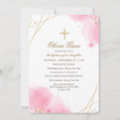 Roze Overtuiging Religieuze Uitnodiging (Voorkant)