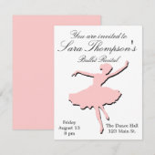 Roze overweging Uitnodiging (Voorkant / Achterkant)