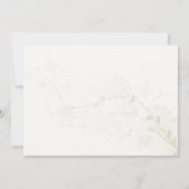 Roze Owl First Birthday Party Invitation Kaart (Achterkant)