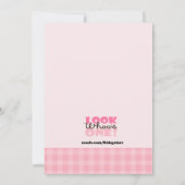 Roze Owl Groot Aantal 1st de Uitnodiging van de Ge (Achterkant)