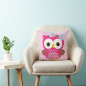 Roze Owl Keepomwille Cushion Baby Cadeft Kussen (Stoel)