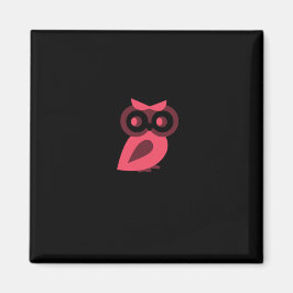 Roze Owl Magnet
