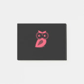 Roze Owl Post-it® notes (Voorkant)