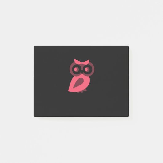 Roze Owl Post-it® notes (Voorkant)
