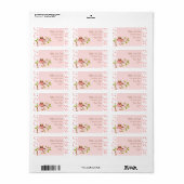 Roze Owls Mama en Baby Etiket (Full Sheet)