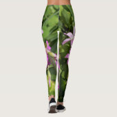 Roze Oxalis leggings wilde bloemen (Achterkant)