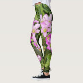 Roze Oxalis leggings wilde bloemen (Links)
