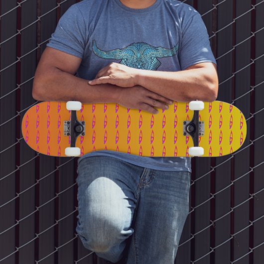 Roze oye Sunrise skateboard (Buiten 3)