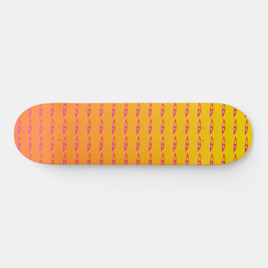 Roze oye Sunrise skateboard (Horizontaal)