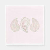 Roze Oyster servetten (Voorkant)