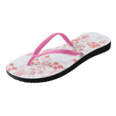 Roze paar slippers teenslippers (Schuin)
