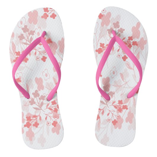 Roze paar slippers teenslippers (Voetbed)