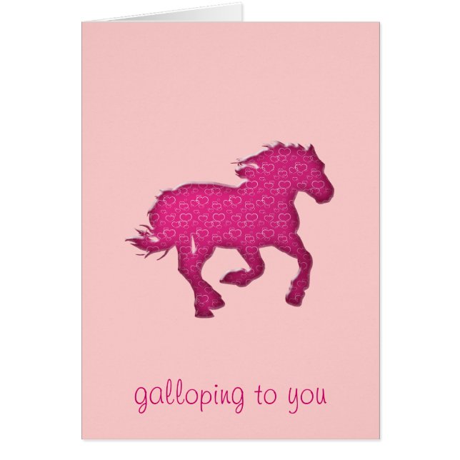 roze paard (Voorkant)