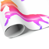 Roze paard cadeaupapier (Rol Hoek)