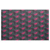 Roze paard hologram stof (Fat Quarter)