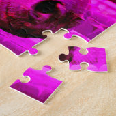 Roze Paard Moderne Fotokunst Haar Sweet Fun Legpuzzel (Zijkant)