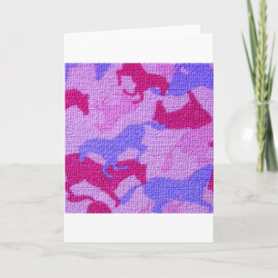 Roze paarden canvas kaart