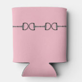 Roze Paardenbeetje Monogram Blikjeskoeler (Achterkant)