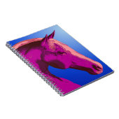 Roze paardenkop Abstract Notitieboek voor kunstdie (Rechterzijde)