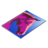 Roze paardenkop Abstract Notitieboek voor kunstdie (Linkerzijde)