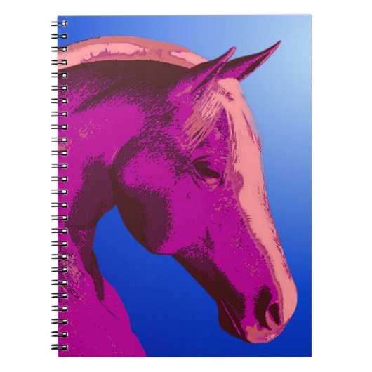 Roze paardenkop Abstract Notitieboek voor kunstdie (Voorkant)